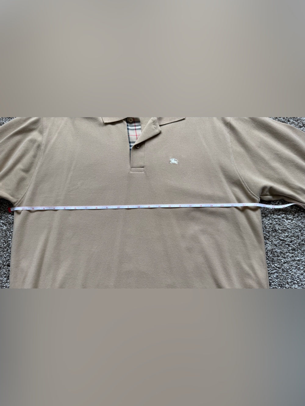 Burberry Men's Polo in Light Brown with Signature Crest - Picture 10 of 12